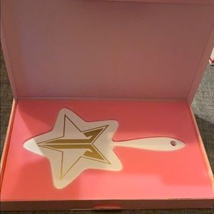 Jeffree Star white glitter hand star mirror